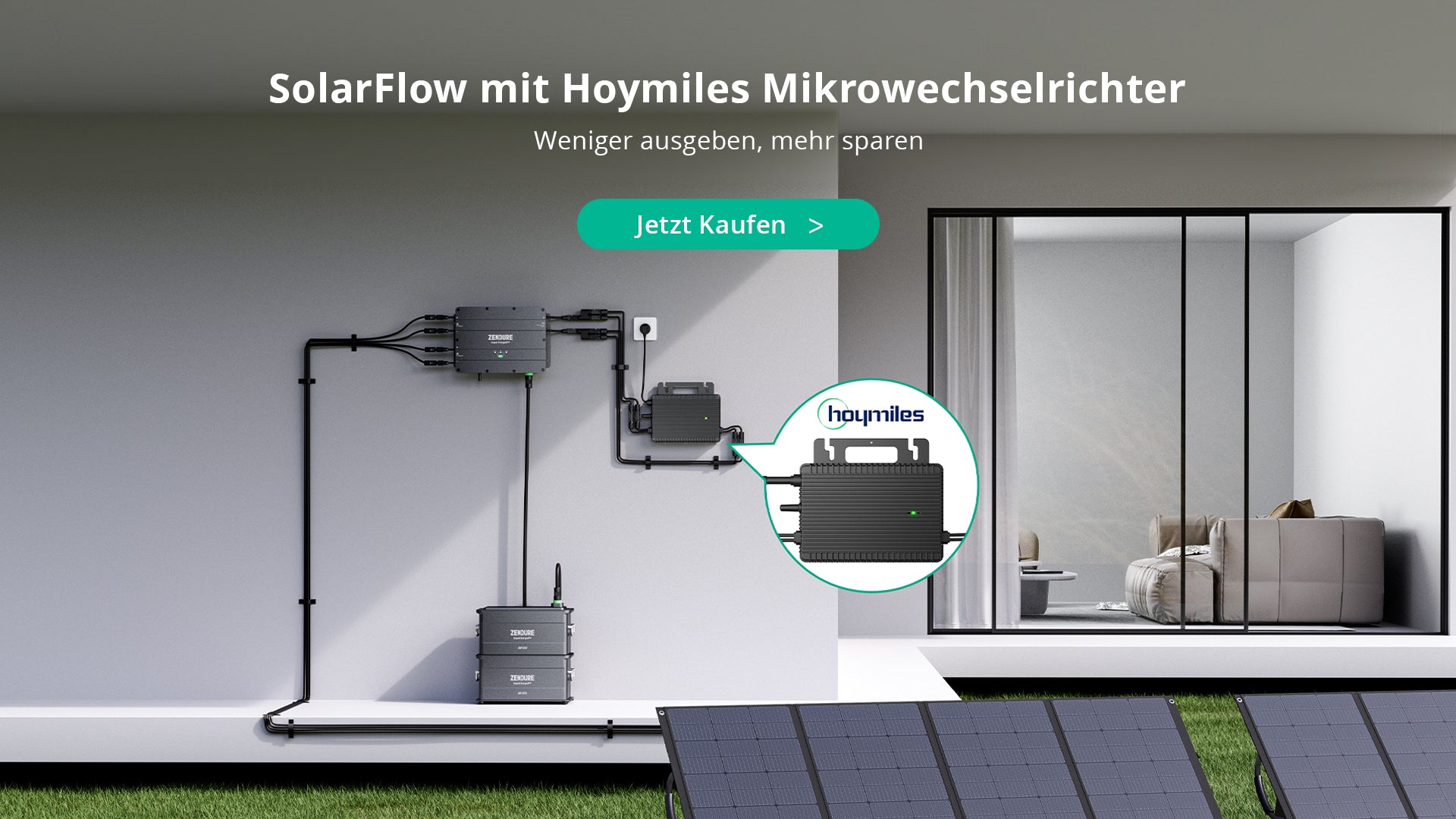 SolarFlow mit Hoymiles Mikrowechselrichter